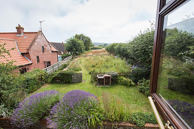 Barnett's Cottage's view from king-size bedroom